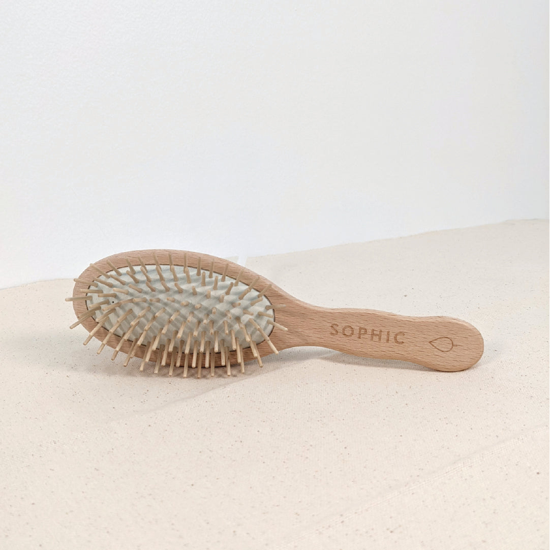 Oval Brush - Beech Wood w Wooden Pins